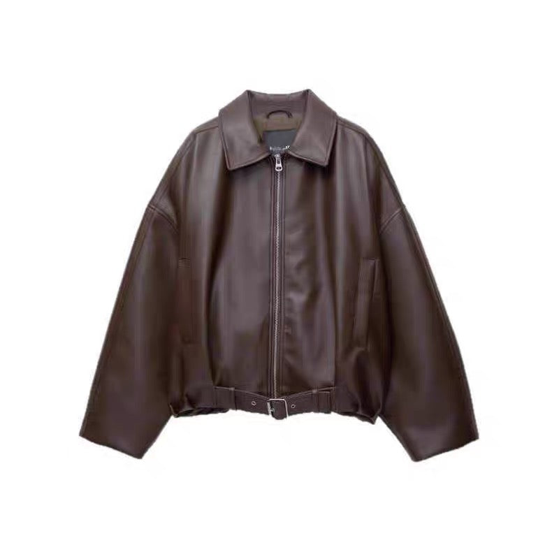 Viral Leather Jacket Bear