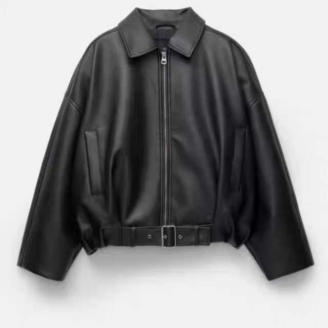 Viral Leather Jacket Bear
